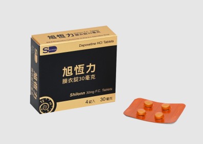 旭恆力® Shilonn 達泊西汀膜衣錠 30mg (4錠/盒)｜掌控射精節奏，從容迎戰 💪