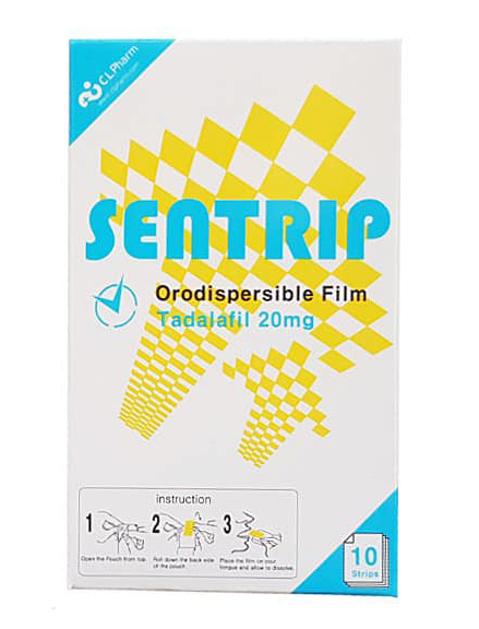 【韓國原廠】Sentrip 犀利士口溶片 20mg 10片入|ODF舌上即溶,36小時效力再進化