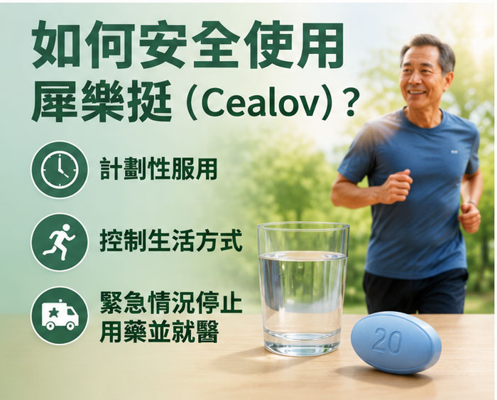 如何安全使用犀樂挺（Cealov）？ 💡