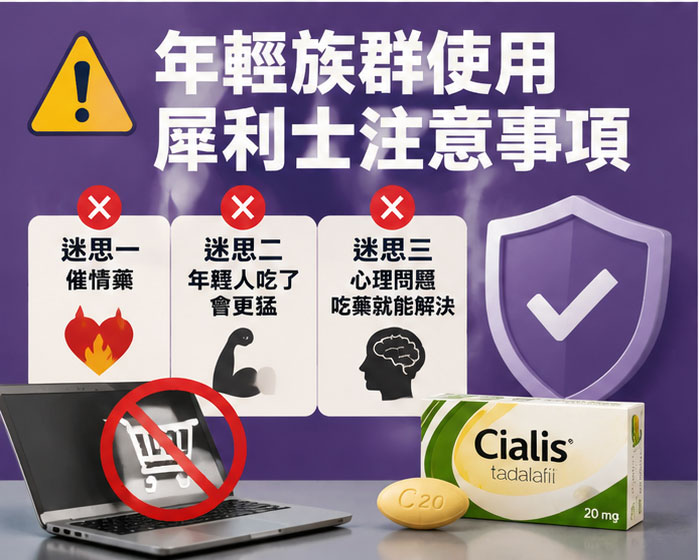 年輕族群使用犀利士的注意事項與迷思 年輕族群使用犀利士的注意事項與迷思
