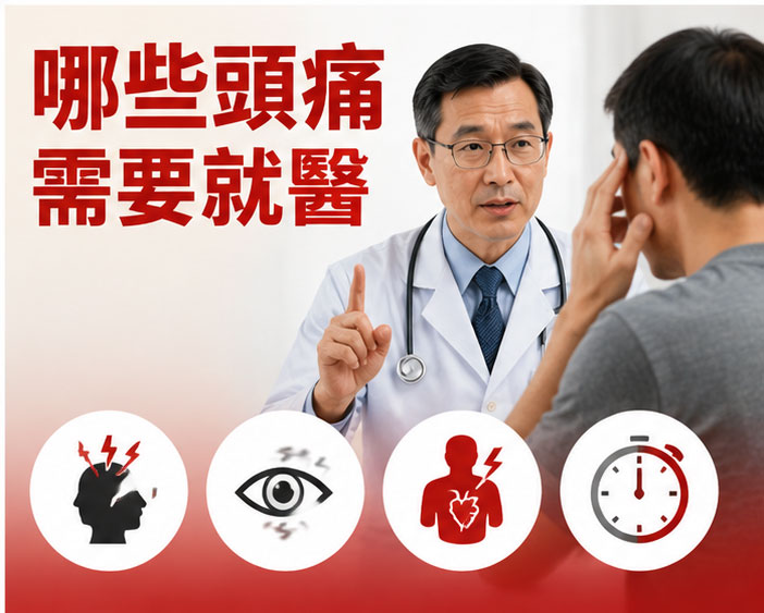 出現哪些頭痛症狀需要就醫