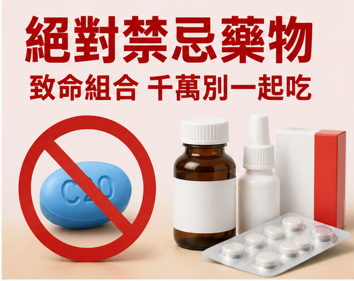 絕對不能一起吃的藥物清單